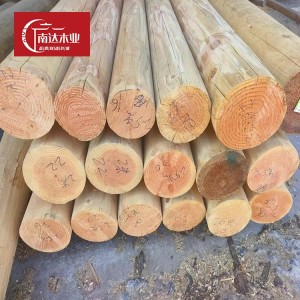 实木圆柱木梁 建筑材料 现货直发 防腐耐潮 南达木业